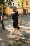 Feet - Ekaterina - 2016-08-08 Blonde in a black dress