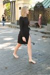 Feet - Ekaterina - 2016-08-08 Blonde in a black dress
