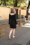Feet - Ekaterina - 2016-08-08 Blonde in a black dress