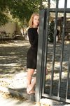 Feet - Ekaterina - 2016-08-08 Blonde in a black dress