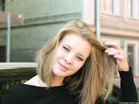 Feet - Ekaterina - 2016-08-08 Blonde in a black dress