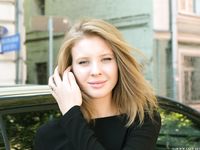 Feet - Ekaterina - 2016-08-08 Blonde in a black dress