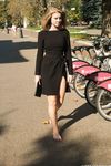 Feet - Ekaterina - 2016-08-08 Blonde in a black dress