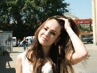 Feet - Ekaterina D - 2016-04-06 Barefoot beauty in a white dress