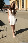 Feet - Ekaterina D - 2016-04-06 Barefoot beauty in a white dress