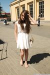Feet - Ekaterina D - 2016-04-06 Barefoot beauty in a white dress