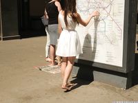 Feet - Ekaterina D - 2016-04-06 Barefoot beauty in a white dress