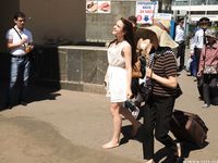 Feet - Ekaterina D - 2016-04-06 Barefoot beauty in a white dress