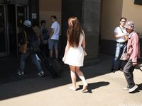 Feet - Ekaterina D - 2016-04-06 Barefoot beauty in a white dress