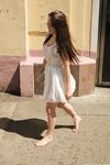 Feet - Ekaterina D - 2016-04-06 Barefoot beauty in a white dress