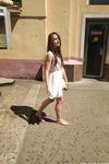 Feet - Ekaterina D - 2016-04-06 Barefoot beauty in a white dress