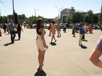 Feet - Ekaterina D - 2016-04-06 Barefoot beauty in a white dress