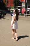Feet - Ekaterina D - 2016-04-06 Barefoot beauty in a white dress