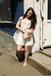Feet - Ekaterina D - 2016-04-06 Barefoot beauty in a white dress