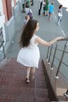 Feet - Ekaterina D - 2016-04-06 Barefoot beauty in a white dress