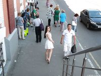 Feet - Ekaterina D - 2016-04-06 Barefoot beauty in a white dress