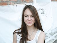 Feet - Ekaterina D - 2016-04-06 Barefoot beauty in a white dress