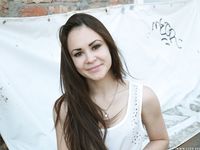 Feet - Ekaterina D - 2016-04-06 Barefoot beauty in a white dress