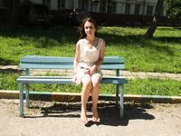 Feet - Ekaterina D - 2016-04-06 Barefoot beauty in a white dress