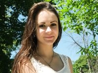 Feet - Ekaterina D - 2016-04-06 Barefoot beauty in a white dress