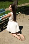 Feet - Ekaterina D - 2016-04-06 Barefoot beauty in a white dress