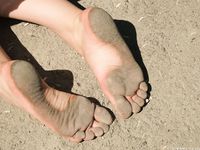 Feet - Ekaterina D - 2016-04-06 Barefoot beauty in a white dress