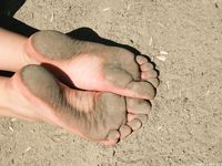 Feet - Ekaterina D - 2016-04-06 Barefoot beauty in a white dress