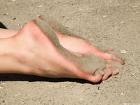 Feet - Ekaterina D - 2016-04-06 Barefoot beauty in a white dress
