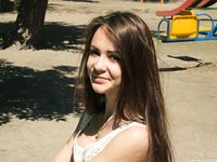 Feet - Ekaterina D - 2016-04-06 Barefoot beauty in a white dress