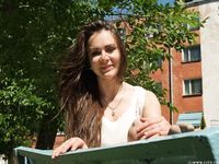 Feet - Ekaterina D - 2016-04-06 Barefoot beauty in a white dress