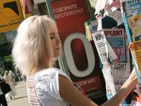 Feet - Eva - 2013-05-12 Slender blonde in white dress