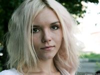 Feet - Eva - 2013-05-12 Slender blonde in white dress