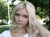 Feet - Eva - 2013-05-12 Slender blonde in white dress