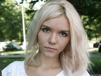 Feet - Eva - 2013-05-12 Slender blonde in white dress