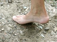 Feet - Eva - 2013-05-12 Slender blonde in white dress