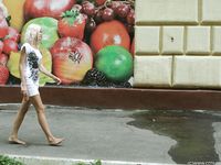 Feet - Eva - 2013-05-12 Slender blonde in white dress