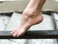 Feet - Eva - 2013-05-12 Slender blonde in white dress