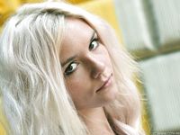 Feet - Eva - 2013-05-12 Slender blonde in white dress