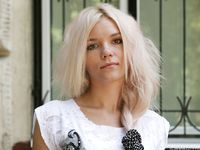 Feet - Eva - 2013-05-12 Slender blonde in white dress