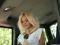 Feet - Eva - 2013-05-12 Slender blonde in white dress