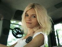 Feet - Eva - 2013-05-12 Slender blonde in white dress