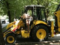 Feet - Eva - 2013-05-12 Slender blonde in white dress