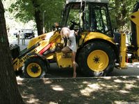 Feet - Eva - 2013-05-12 Slender blonde in white dress