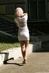 Feet - Eva - 2013-05-12 Slender blonde in white dress