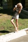 Feet - Eva - 2013-05-12 Slender blonde in white dress