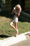 Feet - Eva - 2013-05-12 Slender blonde in white dress