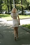 Feet - Eva - 2013-05-12 Slender blonde in white dress