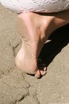 Feet - Eva - 2013-05-12 Slender blonde in white dress
