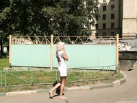 Feet - Eva - 2013-05-12 Slender blonde in white dress