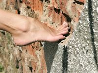 Feet - Eva - 2013-05-12 Slender blonde in white dress